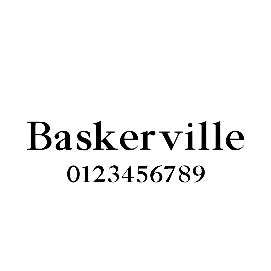 Skrifttype 1: Baskerville