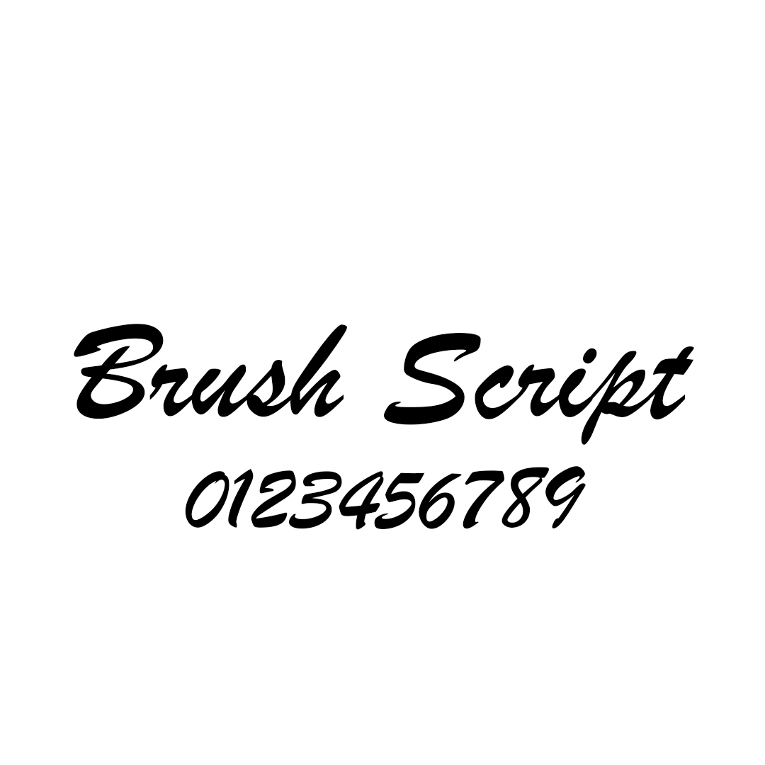 Skrifttype 3: Brush Script