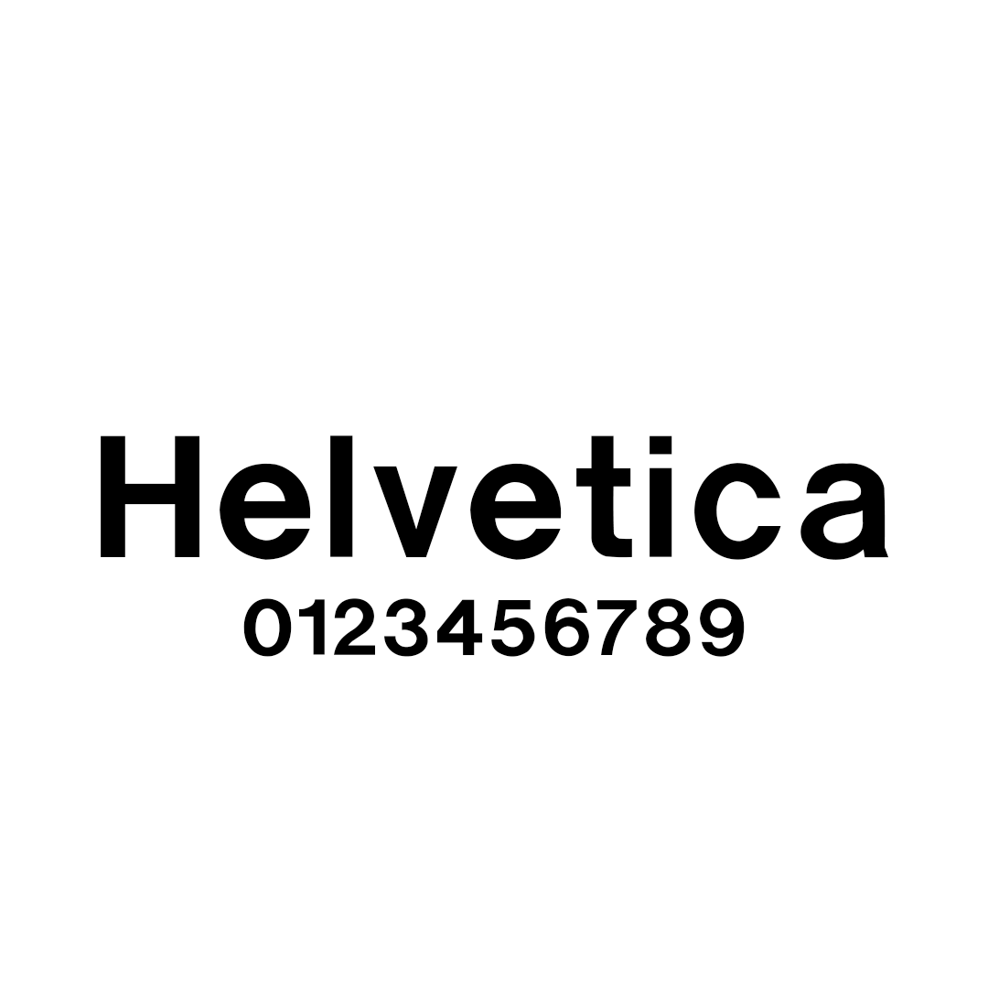 Skrifttype 6: Helvetica