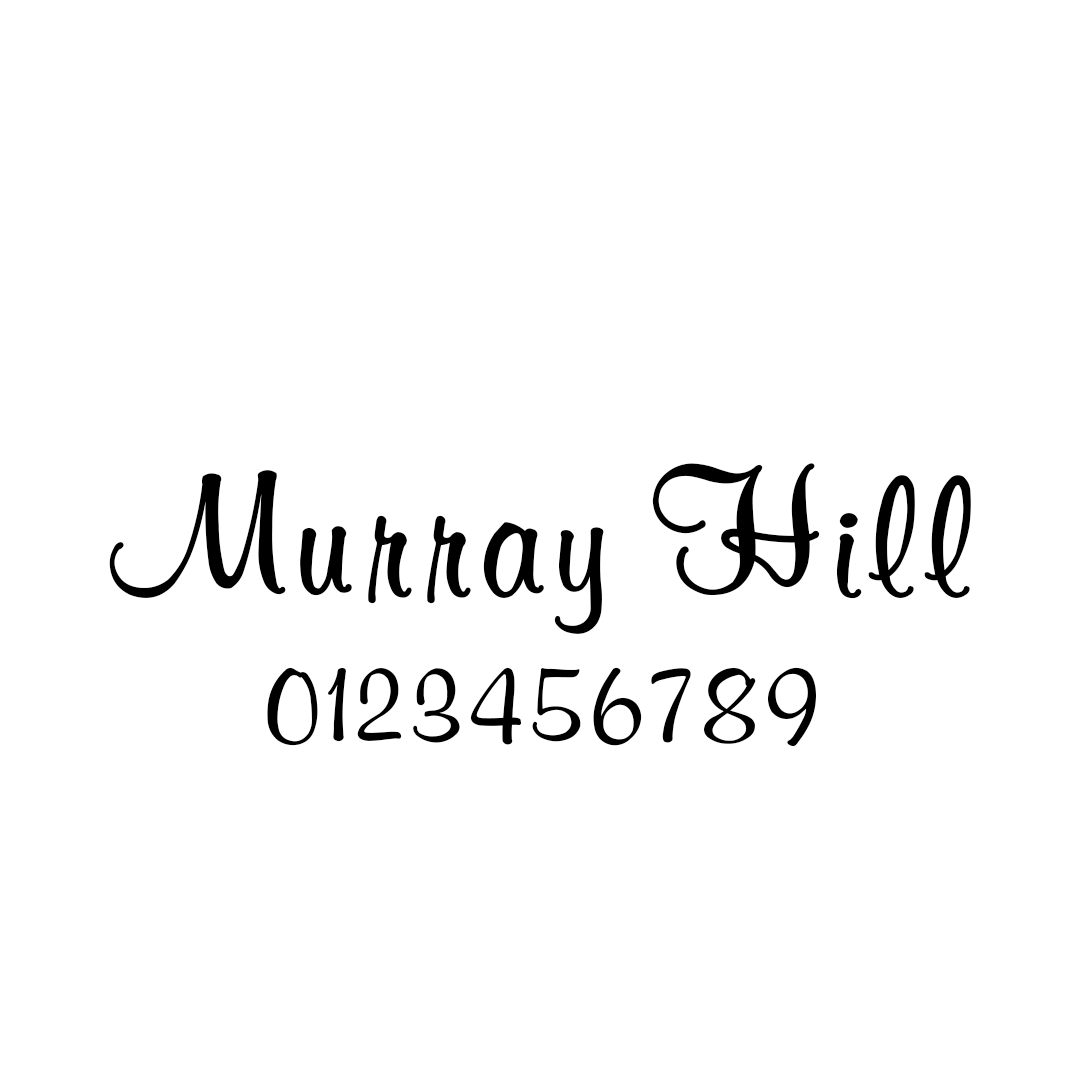 Skrifttype 8: Murray hill