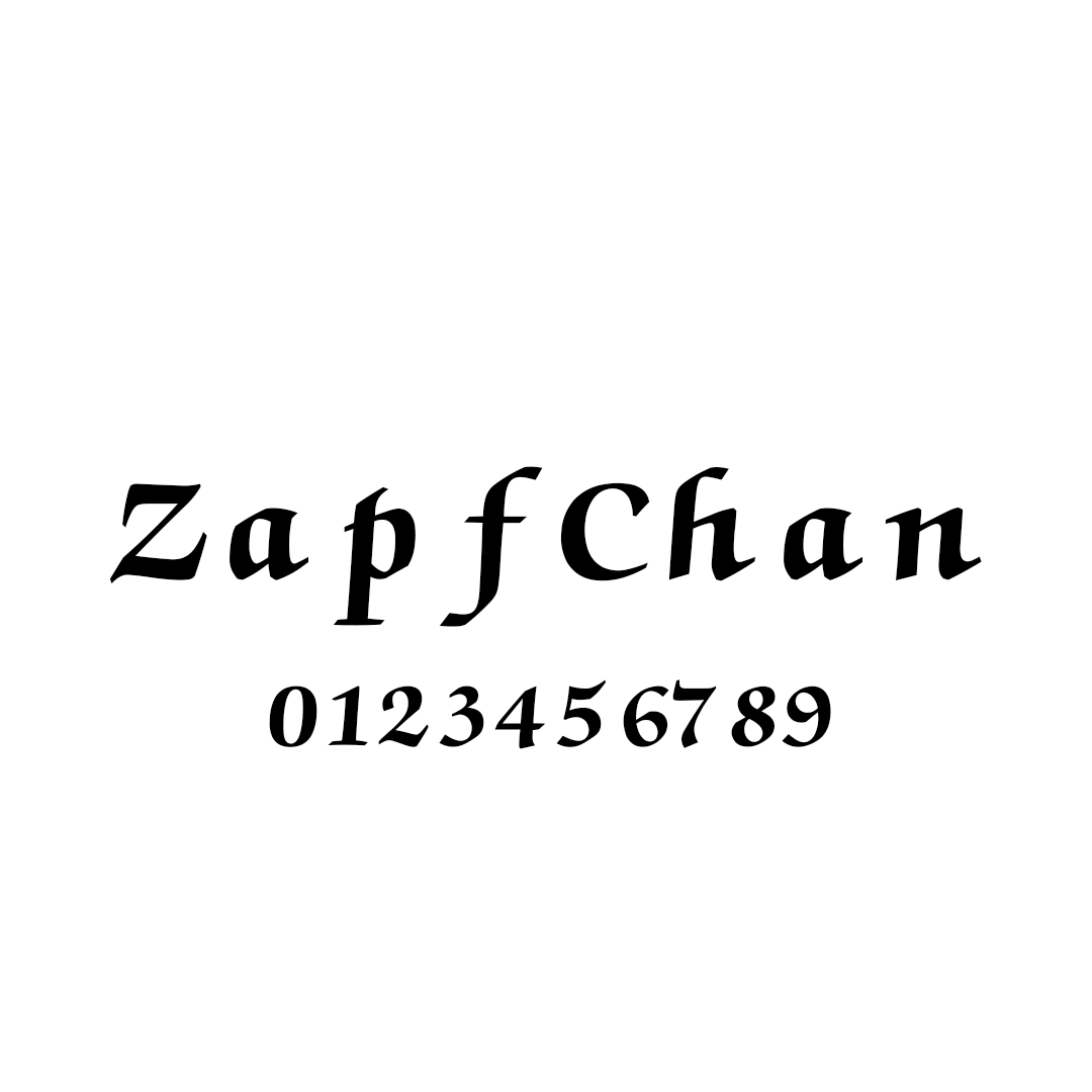 Skrifttype 14: ZapfChan